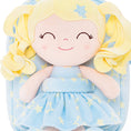 Cargar la imagen en la vista de la galería, Gloveleya 9-inch Personalized Plush Curly Star Dolls Backpack Gifts - Gloveleya Offical
