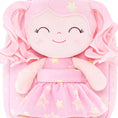 Carica l'immagine nel visualizzatore della galleria, Gloveleya 9-inch Personalized Plush Curly Star Dolls Backpack Gifts - Gloveleya Offical
