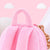 Personalized Gloveleya Curly Ballet Girl Dolls Backpack Light Skin Pink
