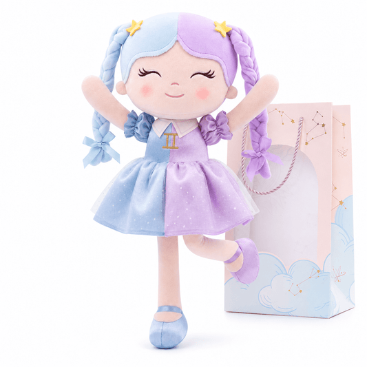 Gemini Zodiac Doll Gift Set – 17-Inch Birthday Gift for Girls - Gloveleya Official