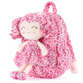 Charger l'image dans la visionneuse de la galerie, Gloveleya 11 - inch Toddler Girl Backpack Fashion Plush Kindergarten Backpacks with 12 - inch Curly Hair Pink Leopard Skirt Doll Skinny - Gloveleya Official
