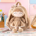 Charger l'image dans la visionneuse de la galerie, Gloveleya 11 - inch Toddler Girl Backpack Snow Ferret Kindergarten Backpacks with 12 - inch Brown Bunny Doll - Gloveleya Official
