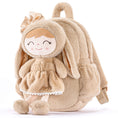 Charger l'image dans la visionneuse de la galerie, Gloveleya 11 - inch Toddler Girl Backpack Snow Ferret Kindergarten Backpacks with 12 - inch Brown Bunny Doll - Gloveleya Official
