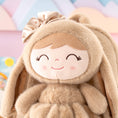 Charger l'image dans la visionneuse de la galerie, Gloveleya 11 - inch Toddler Girl Backpack Snow Ferret Kindergarten Backpacks with 12 - inch Brown Bunny Doll - Gloveleya Official
