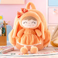 Charger l'image dans la visionneuse de la galerie, Gloveleya 11 - inch Toddler Girl Backpack Snow Ferret Kindergarten Backpacks with 12 - inch Orange Bunny Doll - Gloveleya Official
