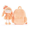 Charger l'image dans la visionneuse de la galerie, Gloveleya 11 - inch Toddler Girl Backpack Snow Ferret Kindergarten Backpacks with 12 - inch Orange Bunny Doll - Gloveleya Official
