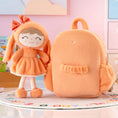 Charger l'image dans la visionneuse de la galerie, Gloveleya 11 - inch Toddler Girl Backpack Snow Ferret Kindergarten Backpacks with 12 - inch Orange Bunny Doll - Gloveleya Official
