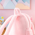 Charger l'image dans la visionneuse de la galerie, Gloveleya 11 - inch Toddler Girl Backpack Snow Ferret Kindergarten Backpacks with 12 - inch Pink Bunny Doll - Gloveleya Official
