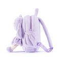 Charger l'image dans la visionneuse de la galerie, Gloveleya 11 - inch Toddler Girl Backpack Snow Ferret Kindergarten Backpacks with 12 - inch Purple Bunny Doll - Gloveleya Official
