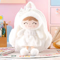 Charger l'image dans la visionneuse de la galerie, Gloveleya 11 - inch Toddler Girl Backpack Snow Ferret Kindergarten Backpacks with 12 - inch White Bunny Doll - Gloveleya Official
