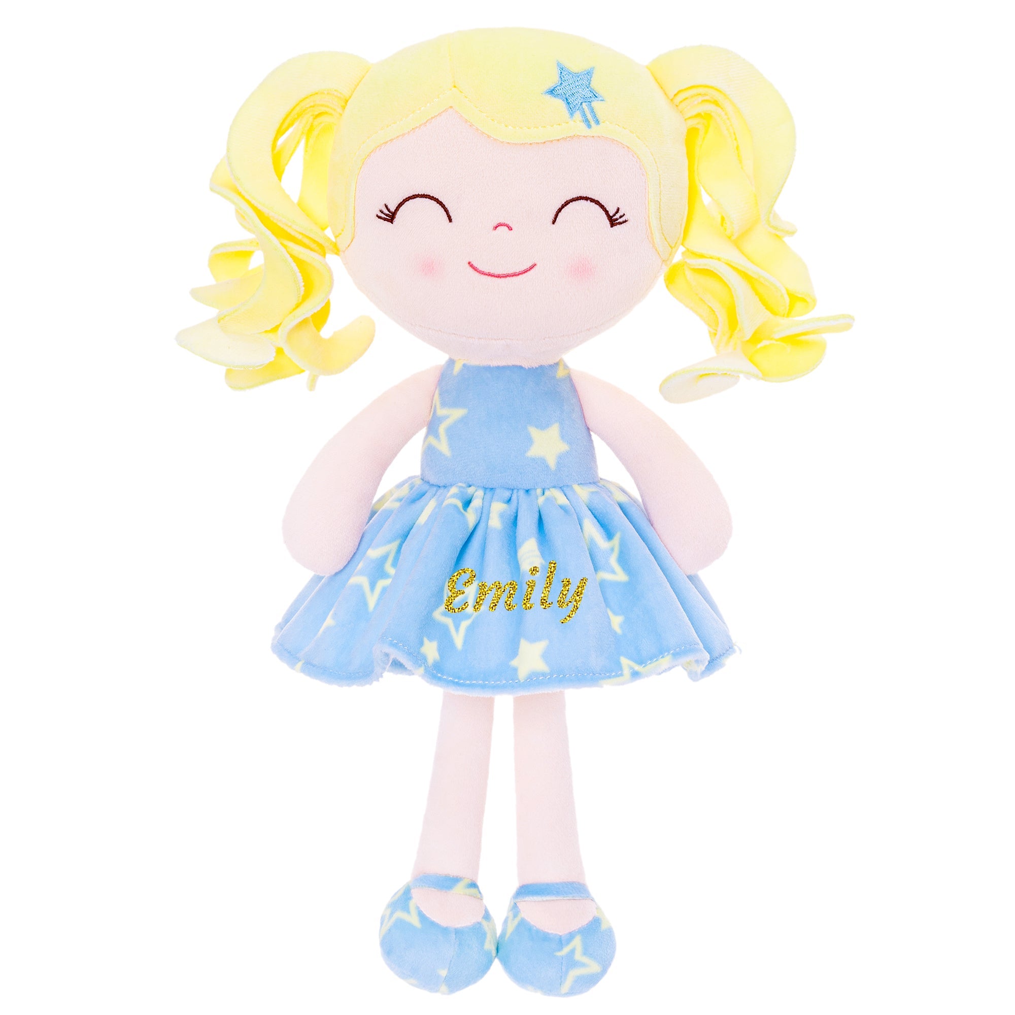 Gloveleya 12 - inch Curly Hair Baby Star Dress Doll Bule - Gloveleya Official