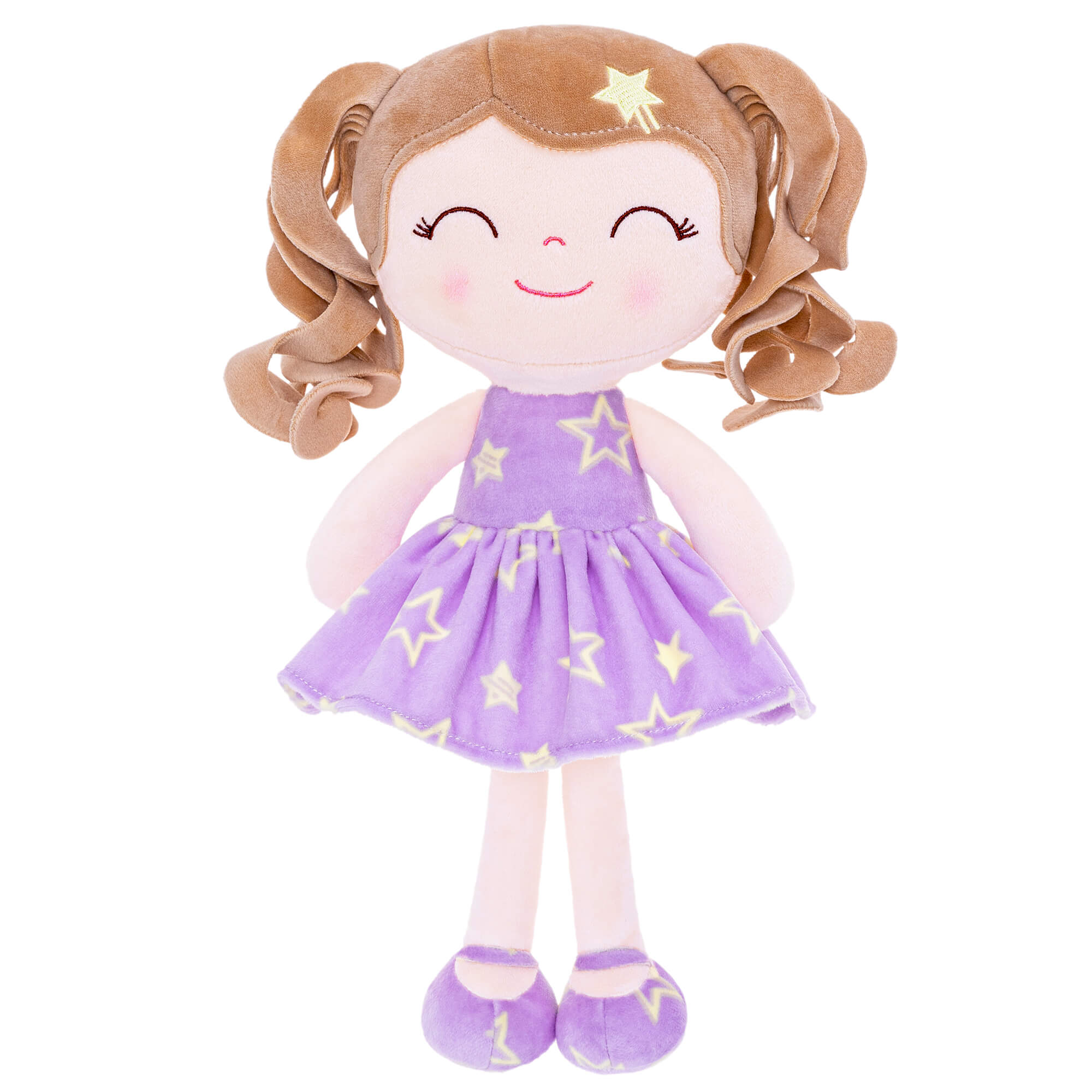 Gloveleya 12 - inch Curly Hair Baby Star Dress Doll Purple - Gloveleya Official