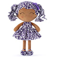 Load image into Gallery viewer, Gloveleya 12 - inch Curly Hair Fashion Dolls Leopard Costume Doll Dark Skin Purple - Gloveleya Official
