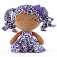 Load image into Gallery viewer, Gloveleya 12 - inch Curly Hair Fashion Dolls Leopard Costume Doll Dark Skin Purple - Gloveleya Official
