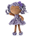 Load image into Gallery viewer, Gloveleya 12 - inch Curly Hair Fashion Dolls Leopard Costume Doll Dark Skin Purple - Gloveleya Official
