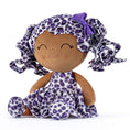 Load image into Gallery viewer, Gloveleya 12 - inch Curly Hair Fashion Dolls Leopard Costume Doll Dark Skin Purple - Gloveleya Official
