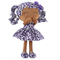 Load image into Gallery viewer, Gloveleya 12 - inch Curly Hair Fashion Dolls Leopard Costume Doll Dark Skin Purple - Gloveleya Official
