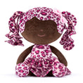 Load image into Gallery viewer, Gloveleya 12 - inch Curly Hair Fashion Dolls Leopard Costume Doll Dark Skin Rose - Gloveleya Official
