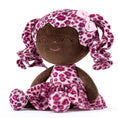 Load image into Gallery viewer, Gloveleya 12 - inch Curly Hair Fashion Dolls Leopard Costume Doll Dark Skin Rose - Gloveleya Official
