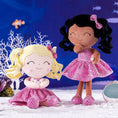 Bild in Galerie-Betrachter laden, Gloveleya 12 - inch Curly Hair Glitter Dolls Rose Skirt - Dark Skin - Gloveleya Official
