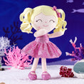 Load image into Gallery viewer, Gloveleya 12 - inch Curly Hair Glitter Dolls Rose Skirt - Light Skin - Gloveleya Official
