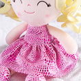 Load image into Gallery viewer, Gloveleya 12 - inch Curly Hair Glitter Dolls Rose Skirt - Light Skin - Gloveleya Official
