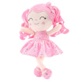 Load image into Gallery viewer, Gloveleya 12 - inch Curly Hair Starry Sky Dolls Bronzing Pinky Stars Skirt - Pure Pink Hair - Gloveleya Official
