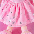 Load image into Gallery viewer, Gloveleya 12 - inch Curly Hair Starry Sky Dolls Bronzing Pinky Stars Skirt - Pure Pink Hair - Gloveleya Official
