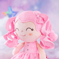 Cargar la imagen en la vista de la galería, Gloveleya 12 - inch Curly Hair Starry Sky Dolls Bronzing Pinky Stars Skirt - Pure Pink Hair - Gloveleya Official
