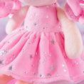 Carica l'immagine nel visualizzatore della galleria, Gloveleya 12 - inch Curly Hair Starry Sky Dolls Bronzing Pinky Stars Skirt - Pure Pink Hair - Gloveleya Official
