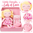 Load image into Gallery viewer, Gloveleya 12-Inch Personalized Baby Shower Gift Set – Ice Cream Curly Hair Doll - Gloveleya Official
