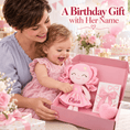 Load image into Gallery viewer, Gloveleya 12-Inch Personalized Baby Shower Gift Set – Pink Star Dress Doll - Gloveleya Official
