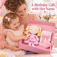 Charger l'image dans la visionneuse de la galerie, Gloveleya 12-Inch Personalized Baby Shower Gift Set – Strawberry Fruit Girl Doll - Gloveleya Official
