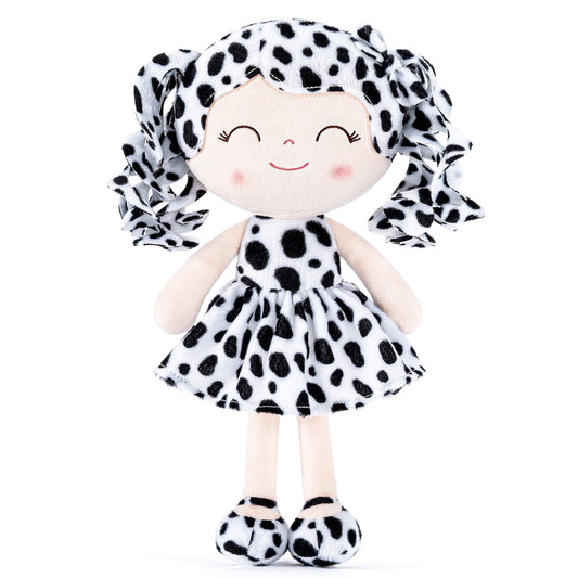 Gloveleya 12 - inch Personalized Curly Hair Animal Costume Doll Black and White - Gloveleya Official