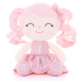 Cargar la imagen en la vista de la galería, Gloveleya 12 - inch Personalized Curly Hair Dolls Glitter Pinstripe Dress Pink - Gloveleya Official
