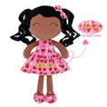 Carica l'immagine nel visualizzatore della galleria, Gloveleya 12 - inch Personalized Curly Hair Dolls Love Heart Dress Black Hair - Gloveleya Official
