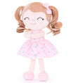 Load image into Gallery viewer, Gloveleya 12 - inch Personalized Curly Hair Dolls Love Heart Dress Pink - Gloveleya Official
