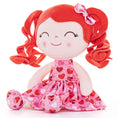 Carica l'immagine nel visualizzatore della galleria, Gloveleya 12 - inch Personalized Curly Hair Dolls Love Heart Dress Red Hair - Gloveleya Official
