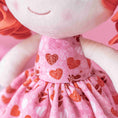 Carica l'immagine nel visualizzatore della galleria, Gloveleya 12 - inch Personalized Curly Hair Dolls Love Heart Dress Red Hair - Gloveleya Official
