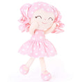 Bild in Galerie-Betrachter laden, Gloveleya 12 - inch Personalized Curly Hair Dolls Polka Dot Dress Pink - Gloveleya Official
