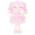 Bild in Galerie-Betrachter laden, Gloveleya 12 - inch Personalized Curly Hair Dolls Polka Dot Dress Pink - Gloveleya Official
