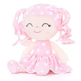 Cargar la imagen en la vista de la galería, Gloveleya 12 - inch Personalized Curly Hair Dolls Polka Dot Dress Pink - Gloveleya Official
