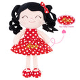 Cargar la imagen en la vista de la galería, Gloveleya 12 - inch Personalized Curly Hair Dolls Polka Dot Dress Red - Gloveleya Official
