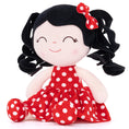 Load image into Gallery viewer, Gloveleya 12 - inch Personalized Curly Hair Dolls Polka Dot Dress Red - Gloveleya Official
