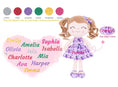 Cargar la imagen en la vista de la galería, Gloveleya 12 - inch Personalized Curly Hair Fruit Girl Doll Grape - Gloveleya Official
