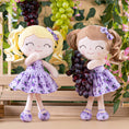 Charger l'image dans la visionneuse de la galerie, Gloveleya 12 - inch Personalized Curly Hair Fruit Girl Doll Grape - Gloveleya Official
