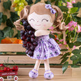 Load image into Gallery viewer, Gloveleya 12 - inch Personalized Curly Hair Fruit Girl Doll Grape - Gloveleya Official
