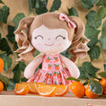 Carica l'immagine nel visualizzatore della galleria, Gloveleya 12 - inch Personalized Curly Hair Fruit Girl Doll Orange - Gloveleya Official
