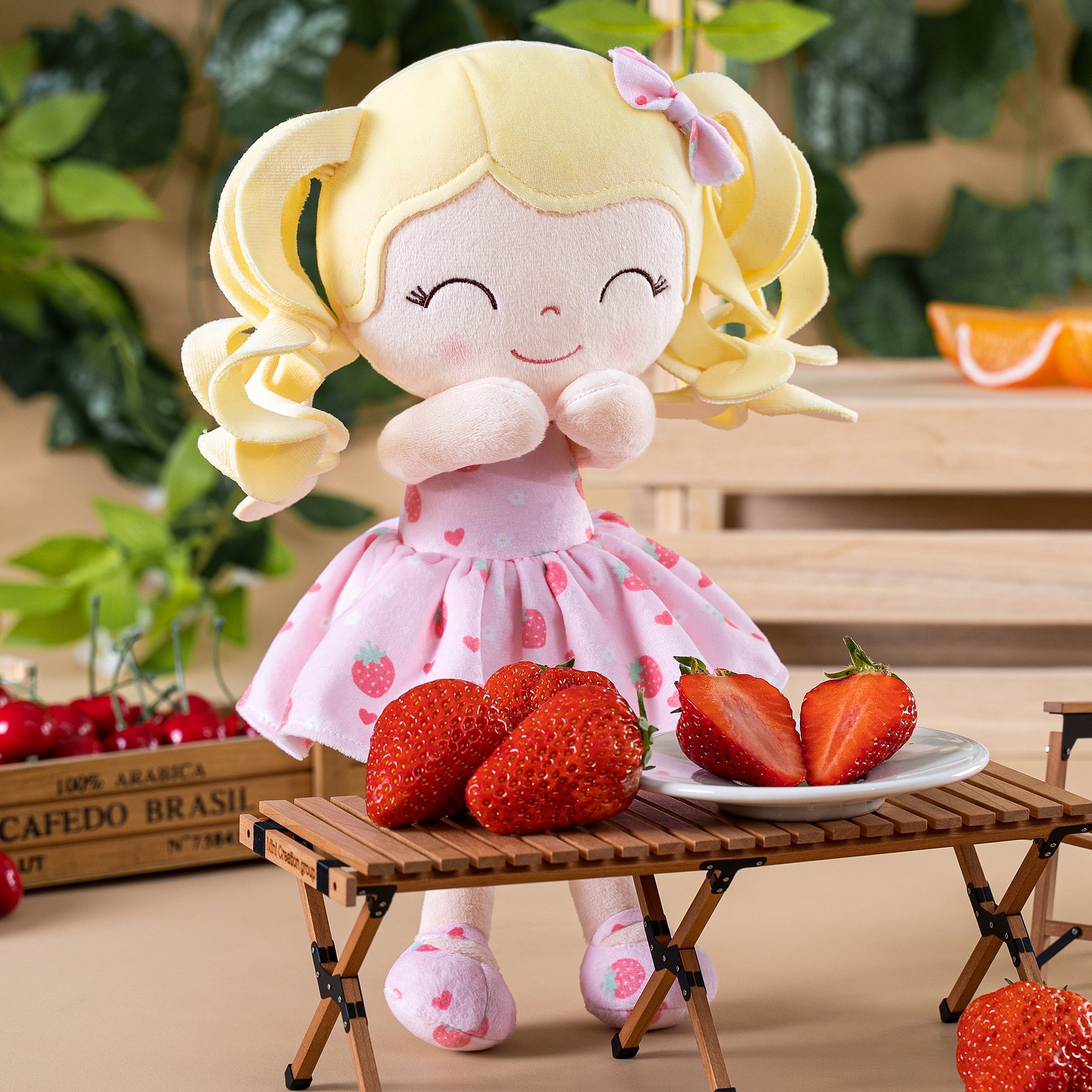 Gloveleya 12 - inch Personalized Curly Hair Fruit Girl Doll Series - Gloveleya Official