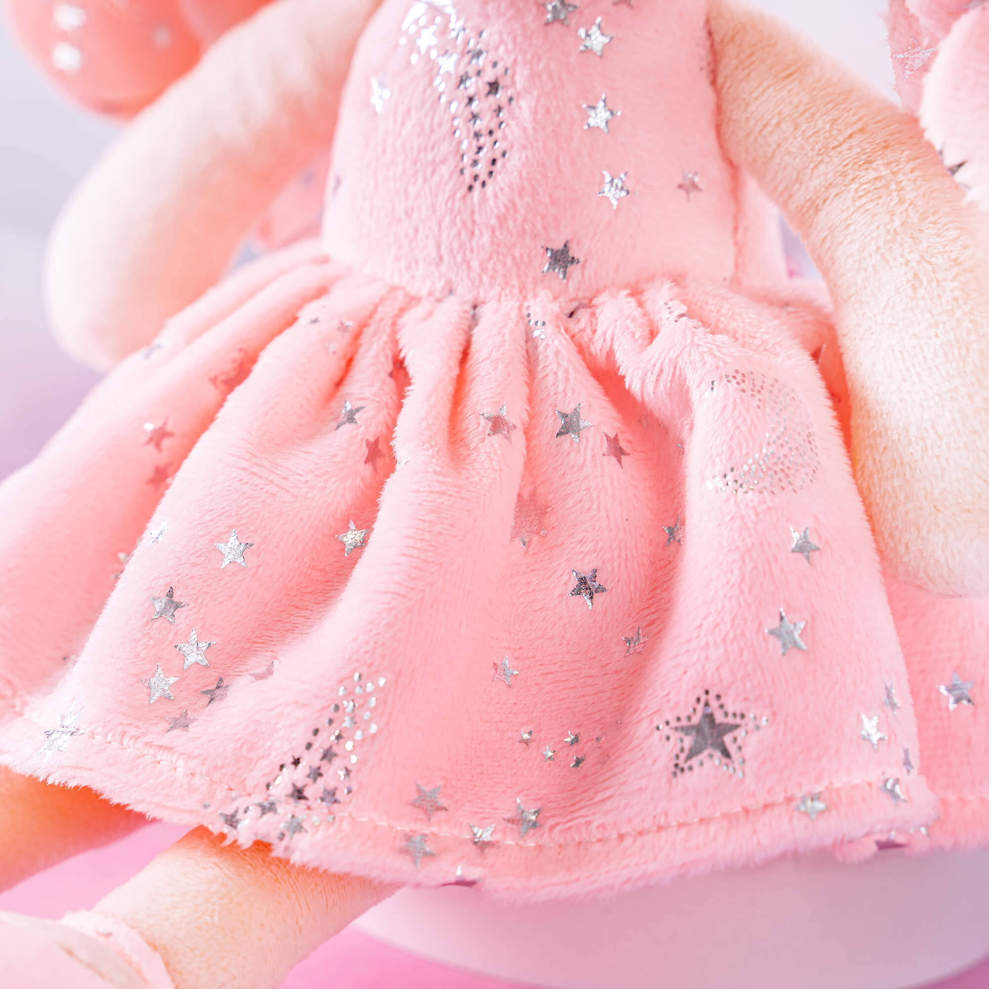 Gloveleya 12 - inch Personalized Curly Hair Starry Sky Dolls Bronzing Coral Stars Skirt - Pure Coral Hair - Gloveleya Official